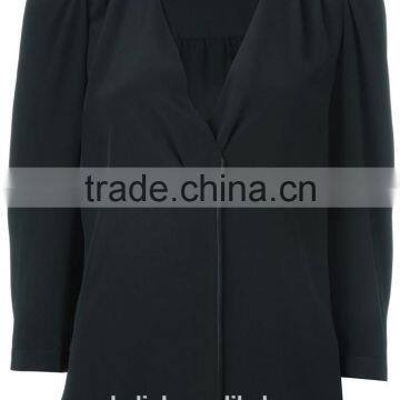 2016 Latest Design Custom Deep V Neck Blouse for Women photo-4