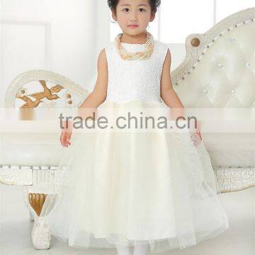 High Quality Factory Soft Tulle Flower Girl Dress Patterns Baby Girls Dresses Wedding Party Girl Dress