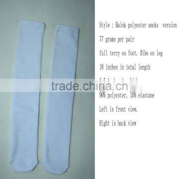 100 Polyester Socks Sublimation Blank Polyester Socks photo-2