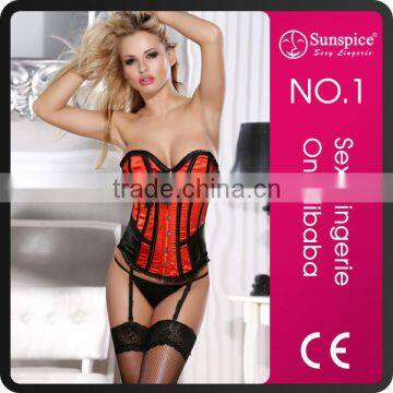 Sunspice fasionable style hot sale sexy corset sexy www xxx photo girls waist train corset sexy red mature corset