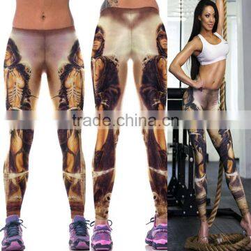 Hot-Selling bodybuilding women colorful compression wear fitness leggings