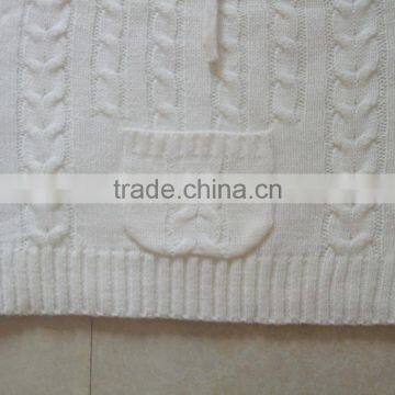 High Quality Kangaroo Packet Twist Pullover Sweater Designs for Girls (BKNB5345) photo-2