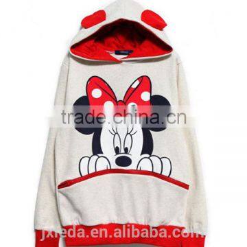 Cartoom mickey pullover hoodies for woman