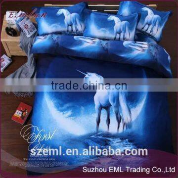 Starry Sky Fantastic Bedclothes Bed Cover Pillow Case 3D Digital Print Bedding Set photo-4