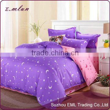 Jiangsu manufacturer made in china home textile grinding wool imitation cotton bedclothes four bedding sets EML-12-W1004