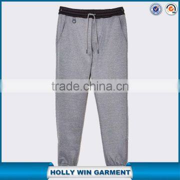 Classic grey zipper sprinter jogger pants for man