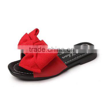 S17451A Children Wholesale Girls Outdoor Big Bow Slippers photo-4