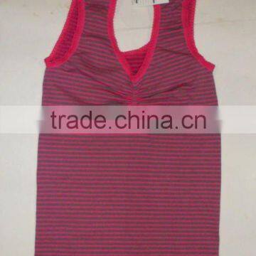 seamless ladies stripes camisole tank tops