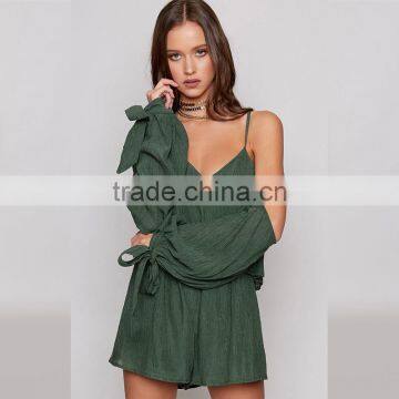 Latest off Shoulder Romper Designs Ladies Summer Casual Clothing photo-4