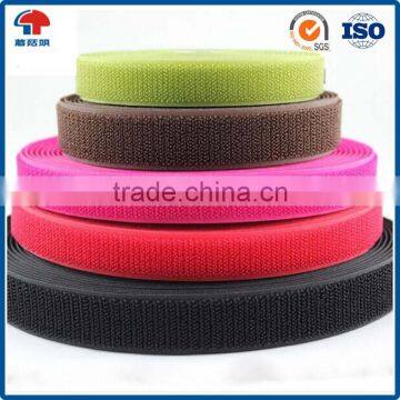 Colorful unnapped hook and loop / elastic unnapped loop strap