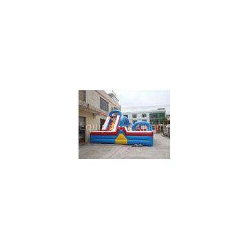 Well tailed Flame Retardant PVC Tarpaulin Outdoor Blow Up Obstacle Course With CE / UL