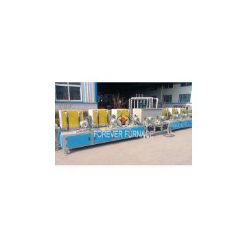 Long bar induction hardening and tempering machine