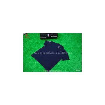 Silk Printing Metal Button Summer T Shirt Polo Men photo-2