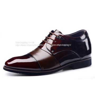 Mens Height Increasing Elevator Shoes for Wedding Formal Dress