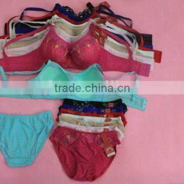 ladies underwear set multi colors bra and brief sets