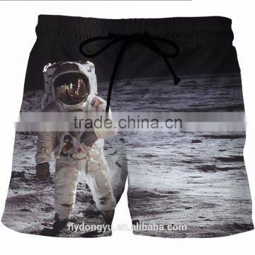 Men Fast Dry Sword Cat Beach Shorts/ Blue l na Creative Plus Size Beach Shorts With Pockets / Printed Sports Beach Wear photo-5