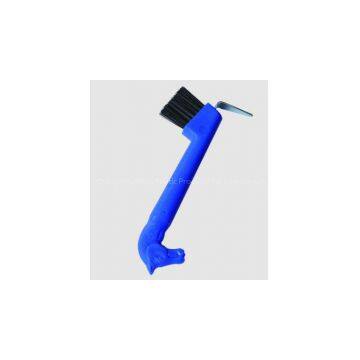 Plastic Horsehead Hoof Pick With Brush/horse Products