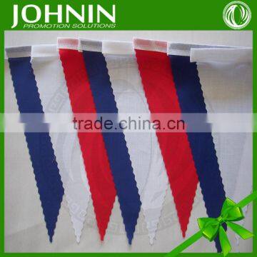 Custom Printed promotional party application white and blue bunting