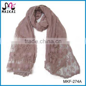 2016 latest new design lady's fashionable scarf