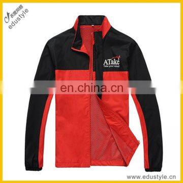 2017 Customized Embroidery Mens Leather Motorcycle Jacket