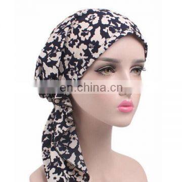 Lady Satin Scarf Hat Imitation Silk Hair Loss Cap Head Cap Chemical Cap
