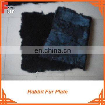 Top Quality Dyed Black Dyed rabbit fur plate