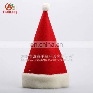 Factory wholesale low MOQ fleece santa hat