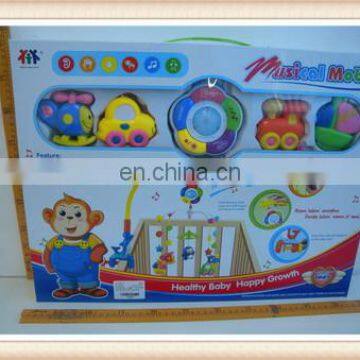 musical plastic baby bed bell