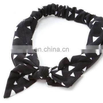 Gift Hair clasp Fashion Headband custom Cotton Printing hair ties