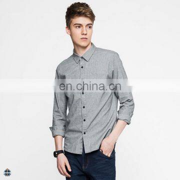 T-MSS550 Private Label Mens Long Sleeve Slim Fit Cotton Custom Shirt