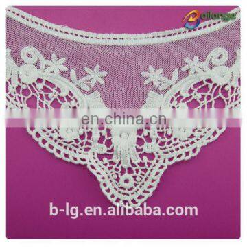 Bailange 2015 Latest Wholesale Guangzhou Cotton Lace Collar Lace Neck Neck Lace Designs for Ladies Suit photo-2
