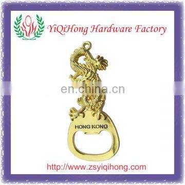 Zinc alloy gold metal bottle opener