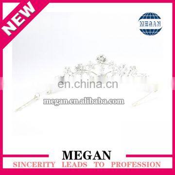 Wholesale Princess Design Hair Accessories Luxury Rhinestone Bridal Crown Wedding Tiara