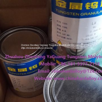 LW40 Tungsten Granulates Tungsten Powder