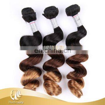 Hot beauty 100% human hair 3 stone color hair no sheding no tangle