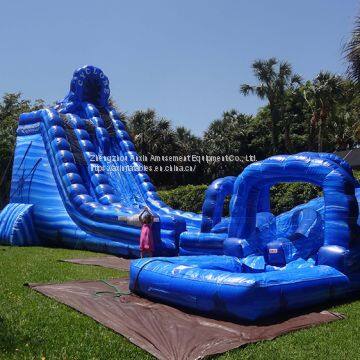 Inflatable slip and slide inflatable water slide axs-08