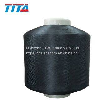 Dope dyed polyester fdy yarn 150/48 350 tpm for weaving