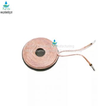 Magnetic sheet wireless charging transmitter coil receive coil