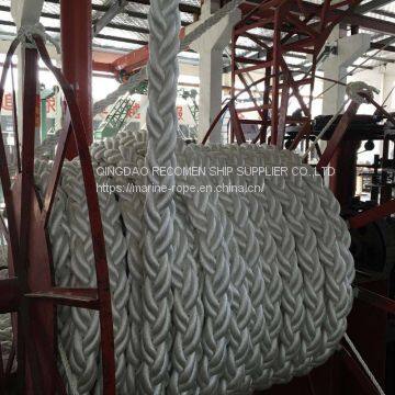 RECOMEN Hot Seller 64mm 8strand 12 Strand Nylon Polyester Rope for Vessel Tugboat photo-2