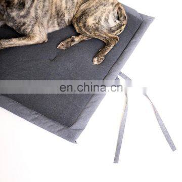 Dog Crate Pad Washable Soft Fabric Dog Mattress Travel Dog Bed Pets Kennel Pad photo-2