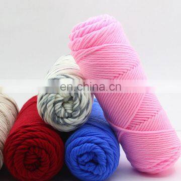 Oeko-Tex Standard Hot Sale 8ply Fancy Colored Milk Cotton Yarn for Knitting and Crocheting photo-5