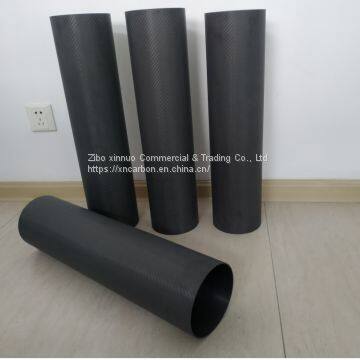 140mm 5.51 Inch Outer Diameter Low Intertia Carbon Fiber Shaft for Guide Roller photo-2