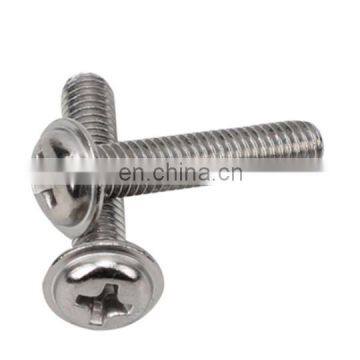 DIN Standard and M2-m10 or Custom Size Cross Fitting Pan Head Screw Bolt With Flange photo-3