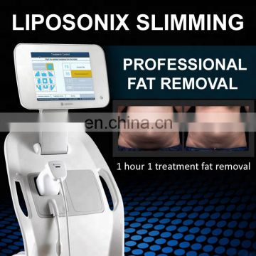 Professional liposonic body slimming/hifu fat removal with 8.0mm & 13.0mm cartridges