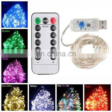 Twinkle Star Outdoor Lighting 10m 100 LED String Lights USB Powered 8 Modes Waterproof Christmas Lights photo-3