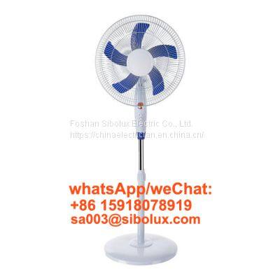 Sibolux 16 inch electric plastic stand fan with round base 16