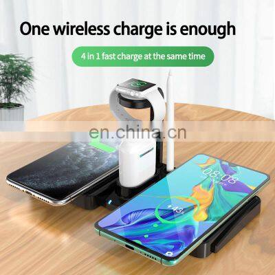 Magnetic Wireless Charger Headset 4 in 1 Wholesale Magnetic Custom Wireless Charger Adapter for Iphone and Android Mobile Phone photo-4