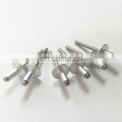 China flat domed head blind pop rivet  solid steel rivets stainless steel