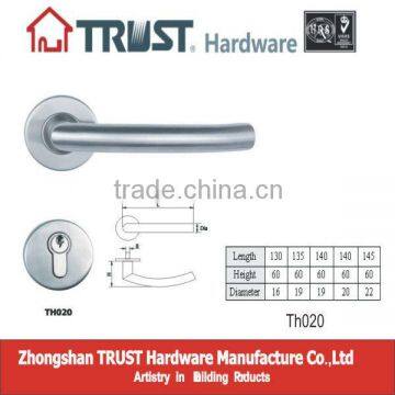 TH020:Stainless Steel Hollow door Handle with Escutcheon