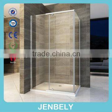 Hinge Door With SS Support Bar Stable Shower Enclosure CE